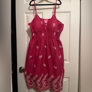 She’s Cool Embroidered/Scalloped Sundress